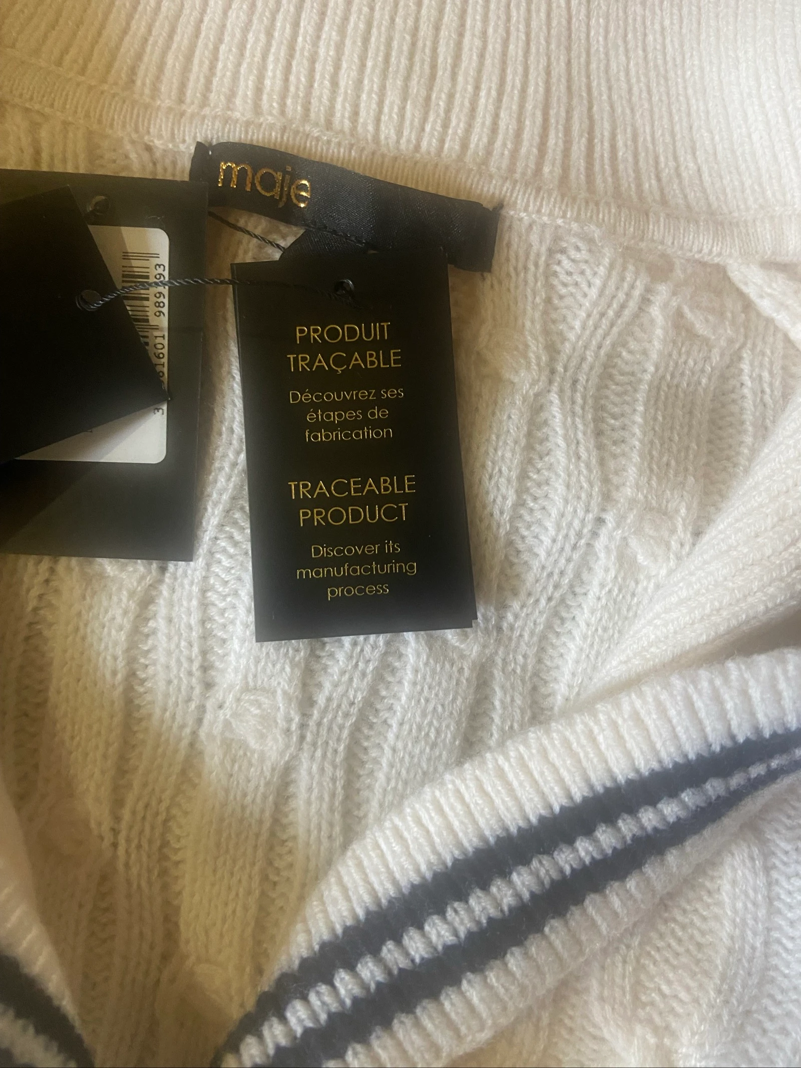 Cardigan de punto con cuello barco nuevo – photo 7